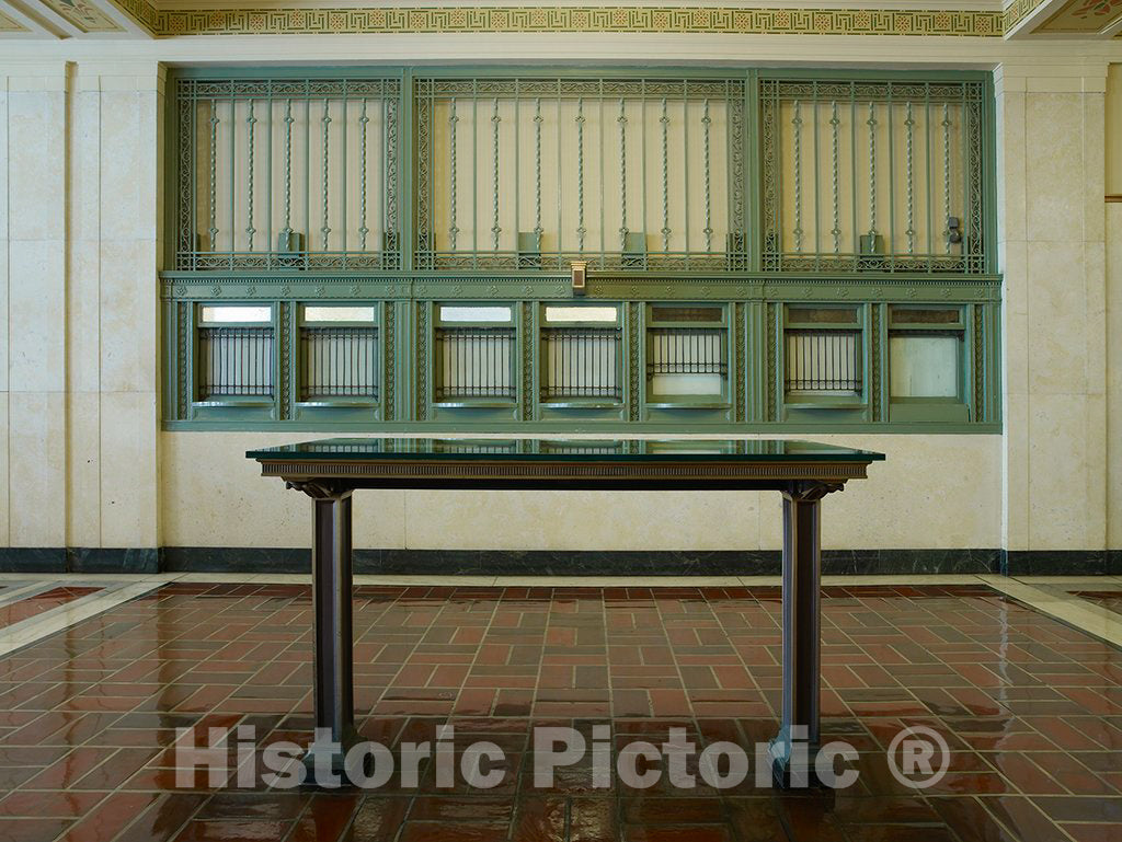 Photo - Post Office Detail, William J. Nealon Federal Building and U.S. Courthouse, Scranton, Pennsylvania- Fine Art Photo Reporduction