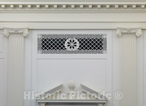 Photo - Courtroom Columns, Detail, U.S. Courthouse, Tallahassee, Florida- Fine Art Photo Reporduction