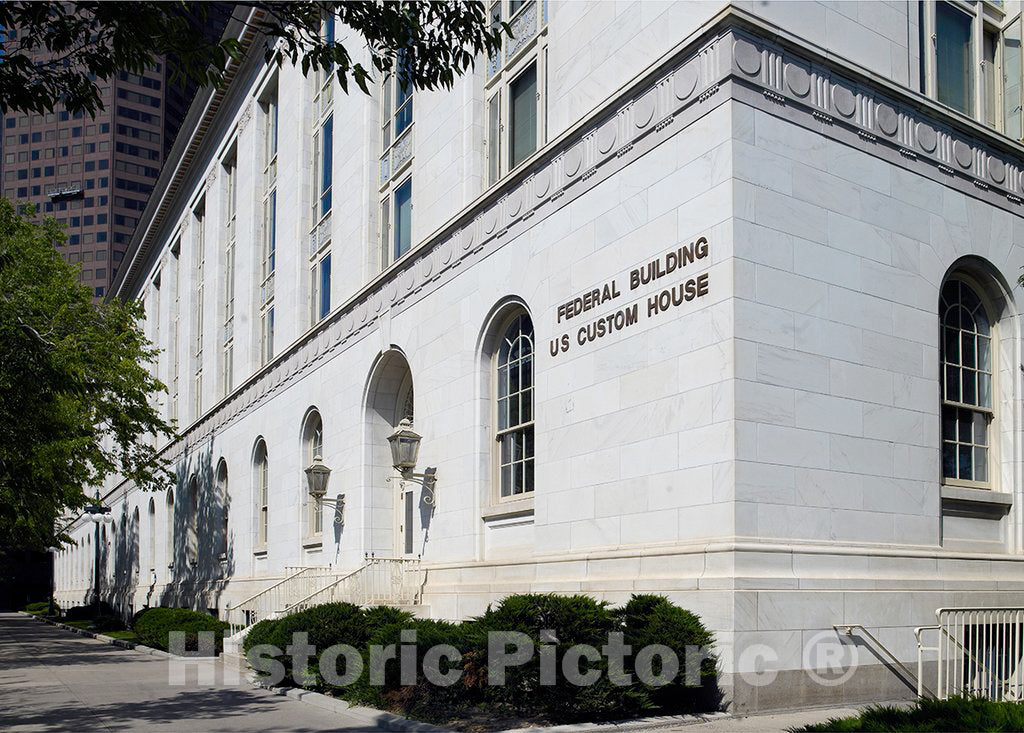 Photo - Side View, Federal Building and U.S. Custom House, Denver, Colorado- Fine Art Photo Reporduction