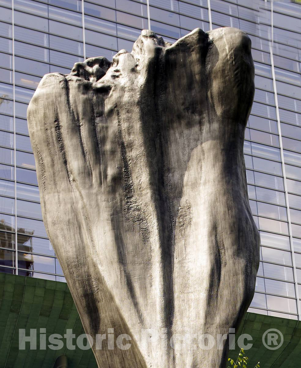 Photo- Sculpture Pillar Arc Located at The Exterior of The U.S. Courthouse, Seattle, Washington 2 Fine Art Photo Reproduction