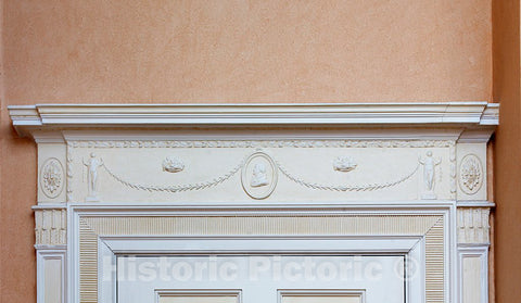 Photo - Dining room, doorframe detail, Blair House, located across from the White House, Washington, D.C.- Fine Art Photo Reporduction