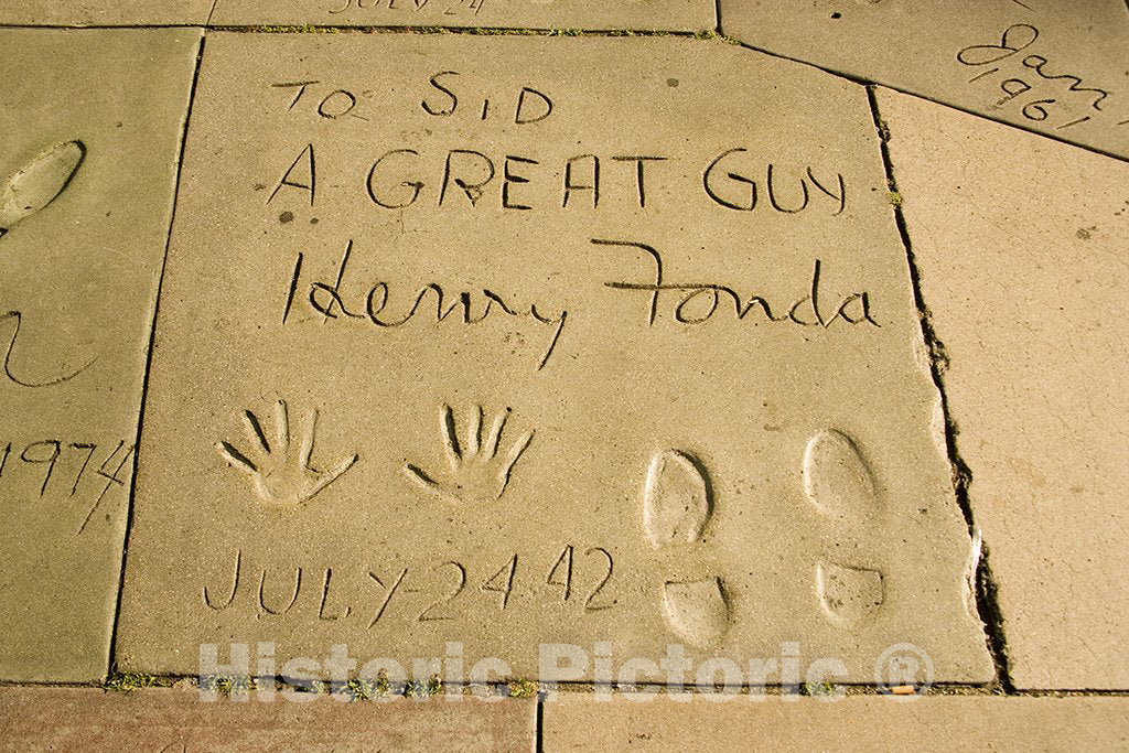 Los Angeles, CA Photo - Henry Fonda's Hand and Footprints, Grauman's Chinese Theatre, Los Angeles, CA