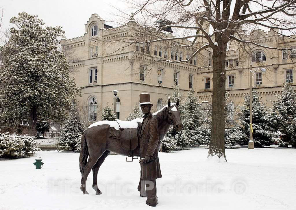 Photo - Bronze Statue of Abraham Lincoln at Lincoln's Summer Home, Washington, D.C.- Fine Art Photo Reporduction