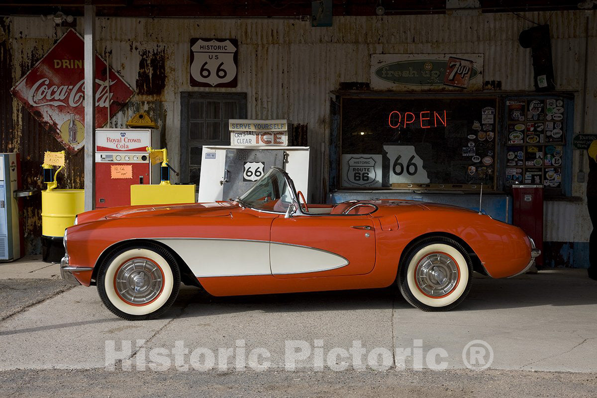 Hackberry, AZ Photo - Corvette Car, Hackberry General Store, Route 66-