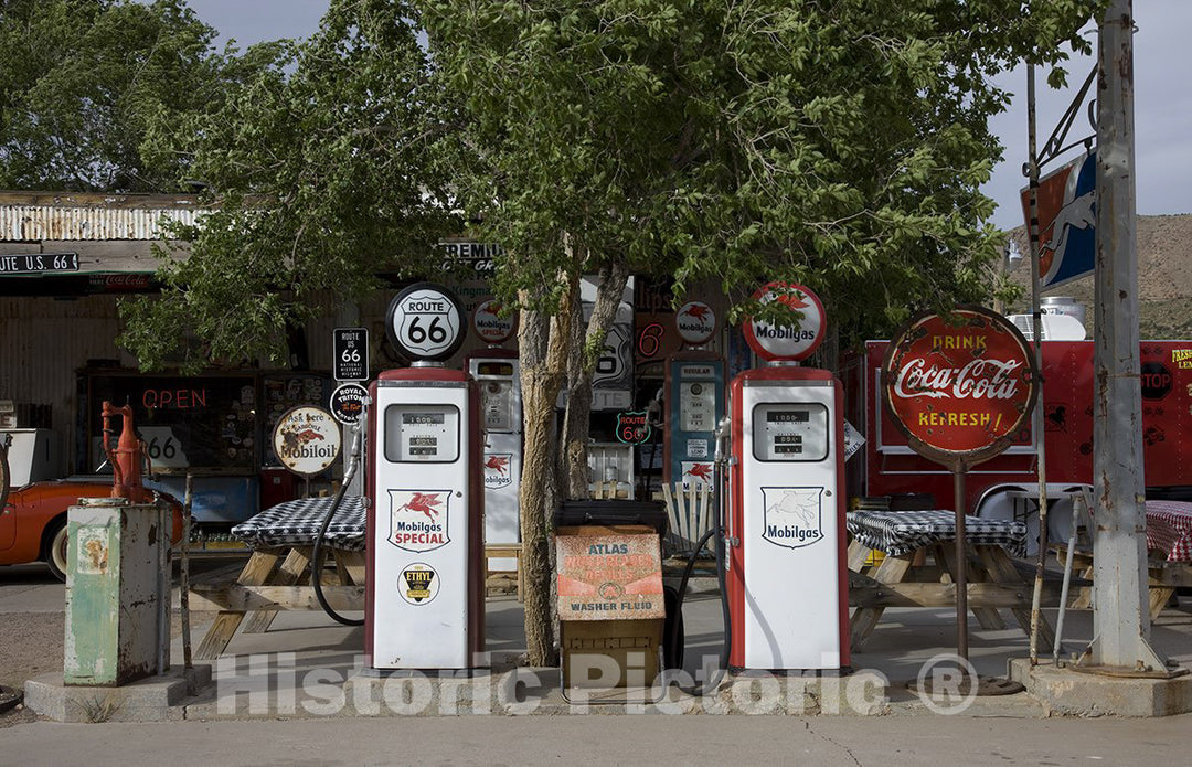 Hackberry, AZ Photo - Old gas pumps, Hackberry General Store, Route 66-