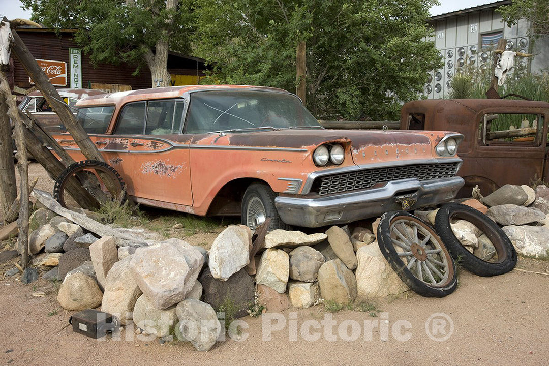 Hackberry, AZ Photo - Mercury Commuter Car at The Hackberry General Store, Route 66-