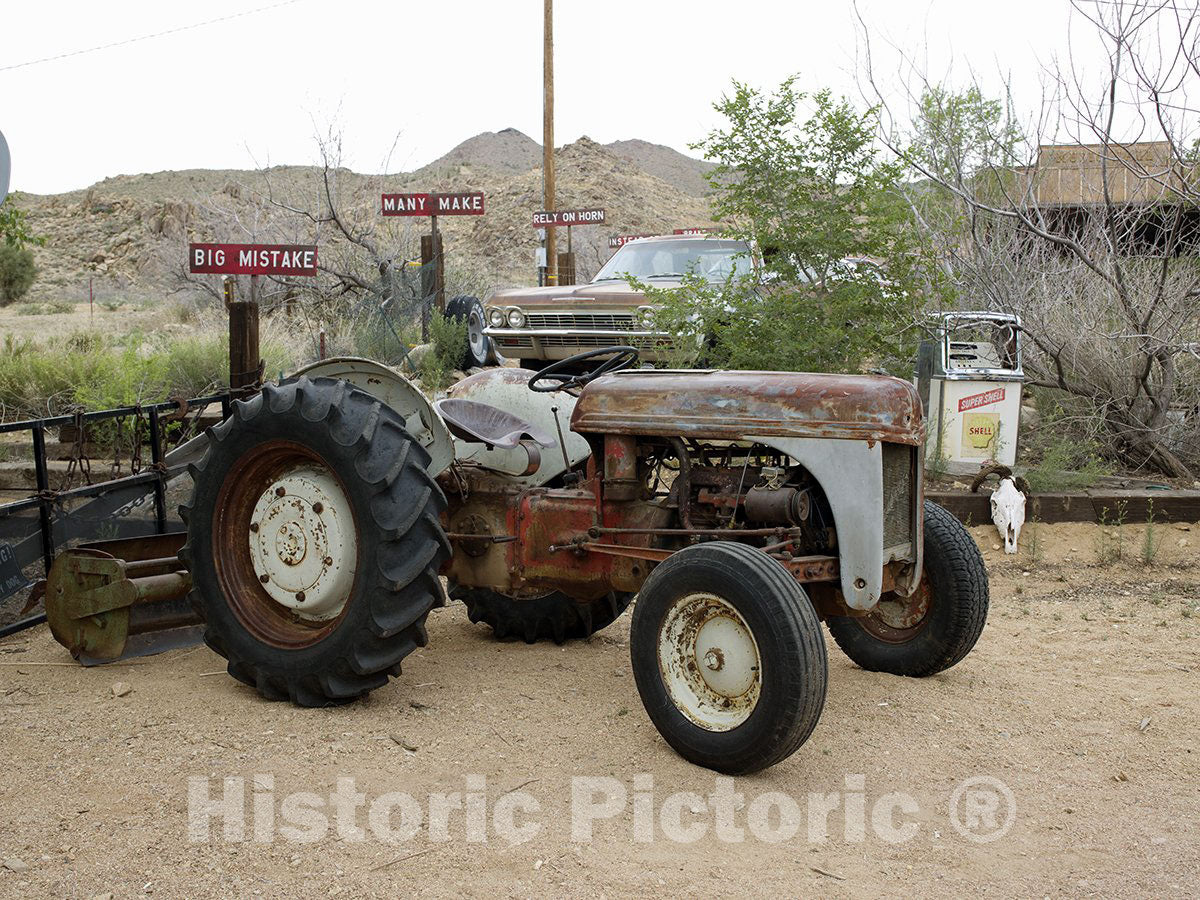 Hackberry, AZ Photo - Old Tractor, Hackberry General Store, Route 66-