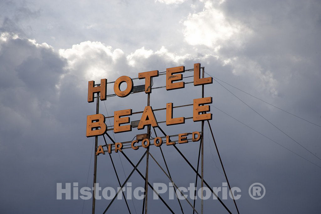 Kingman, AZ Photo - Hotel Beale Sign, Kingman, Arizona