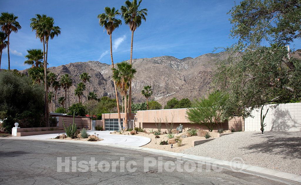 Photo - Mid-Century Modern Home Built by The Alexander Construction Company, Palm Springs, California- Fine Art Photo Reporduction