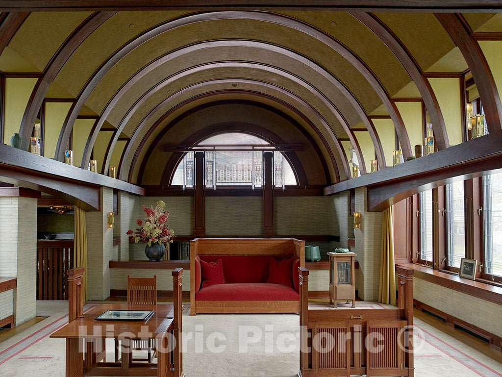 Springfield, IL Photo - Frank Lloyd Wright's Dana Thomas House Interior, Springfield, Illinois