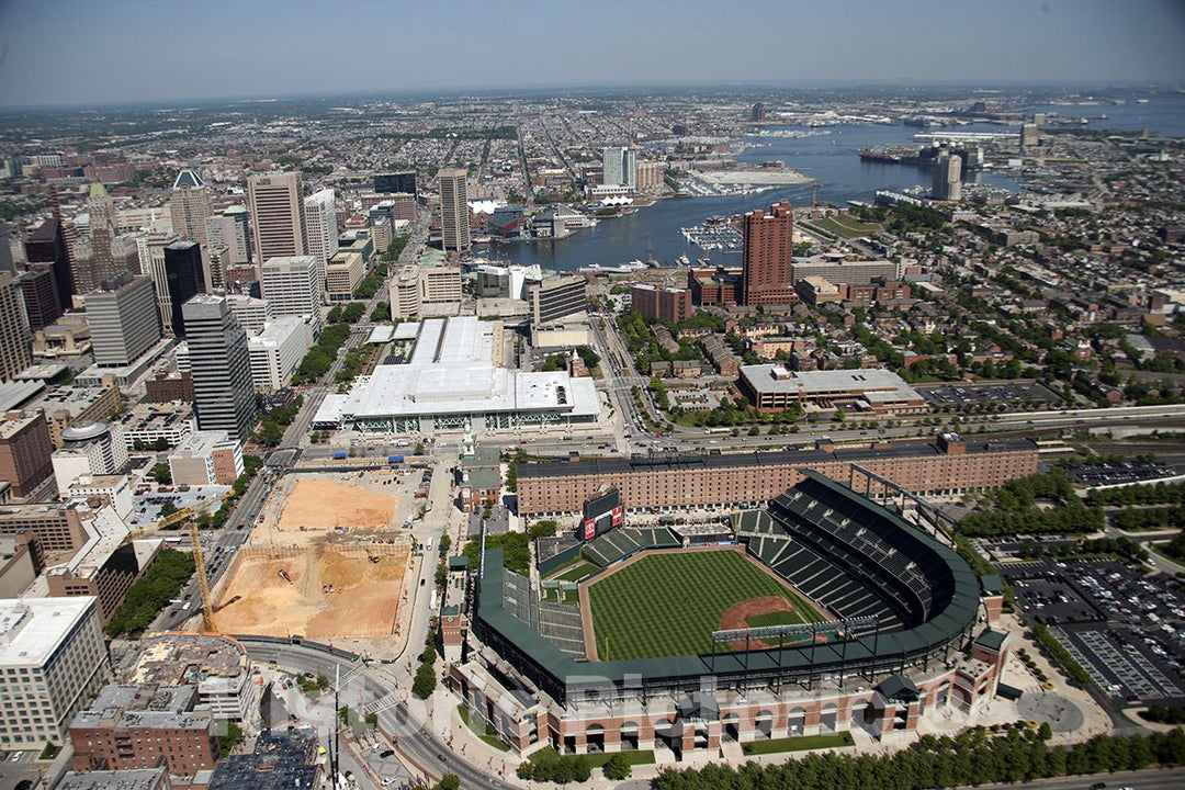 Baltimore, MD Photo - Aerial, Camden Yards Stadium, Baltimore, Maryland.