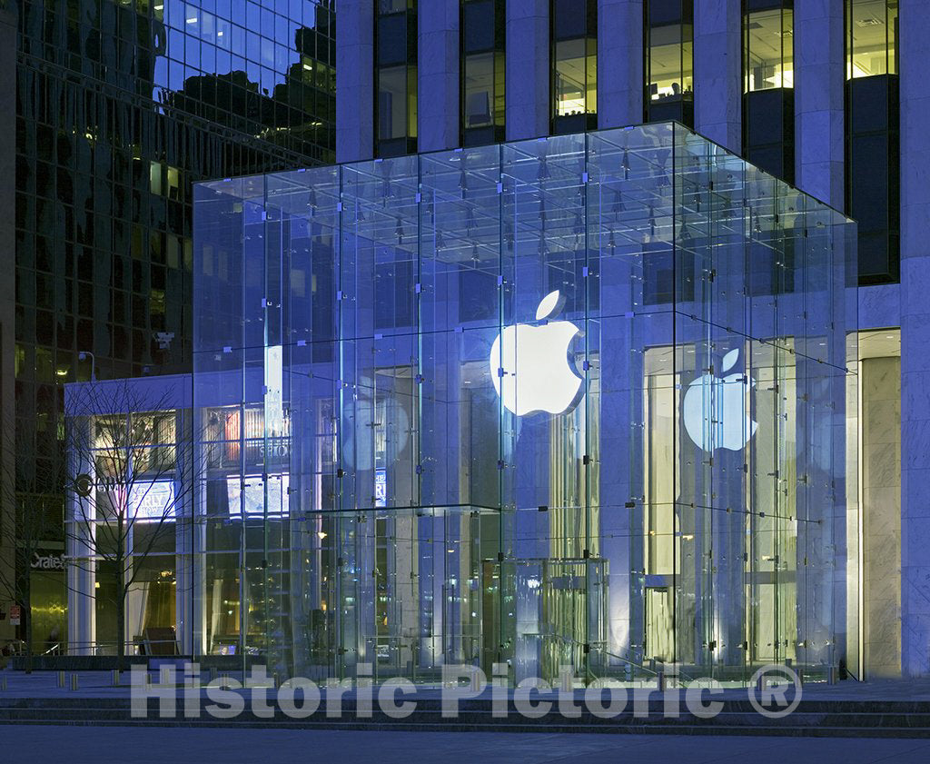 New York, NY Photo - Apple Store, 5th Avenue, New York, New York