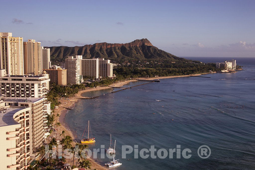 Honolulu, HI Photo - Skyline, Honolulu, Oahu, Hawaii