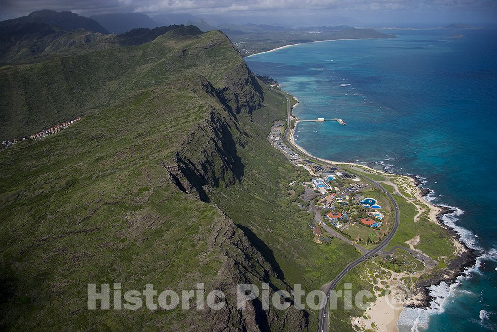 Oahu, HI Photo - Aerial View of Resort on The North Shore, Hawaii