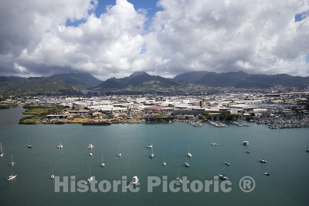 Honolulu, HI Photo - Aerial View of Industrial Area, Honolulu, Hawaii