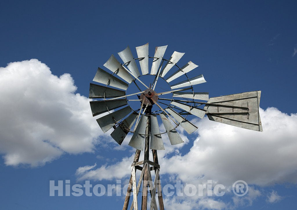 Murdo, SD Photo - Windmill detail, 1880 Town, Murdo, South Dakota