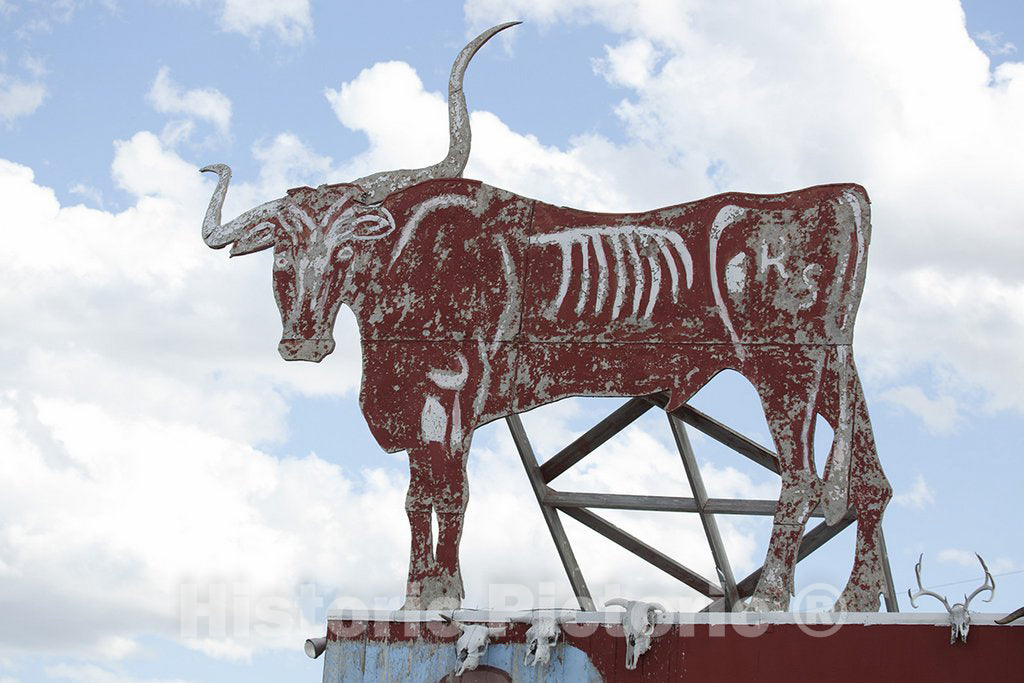 South Dakota Photo - Stock Yards Sign, South Dakota