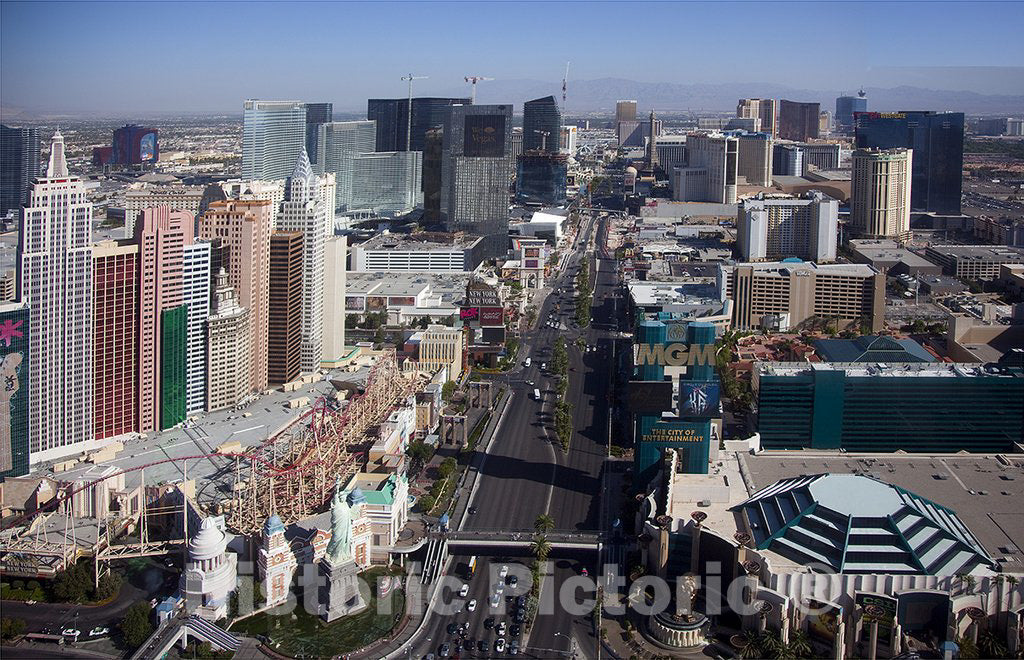 Las Vegas, NV Photo - Daytime Aerial View of The Strip, Las Vegas, Nevada