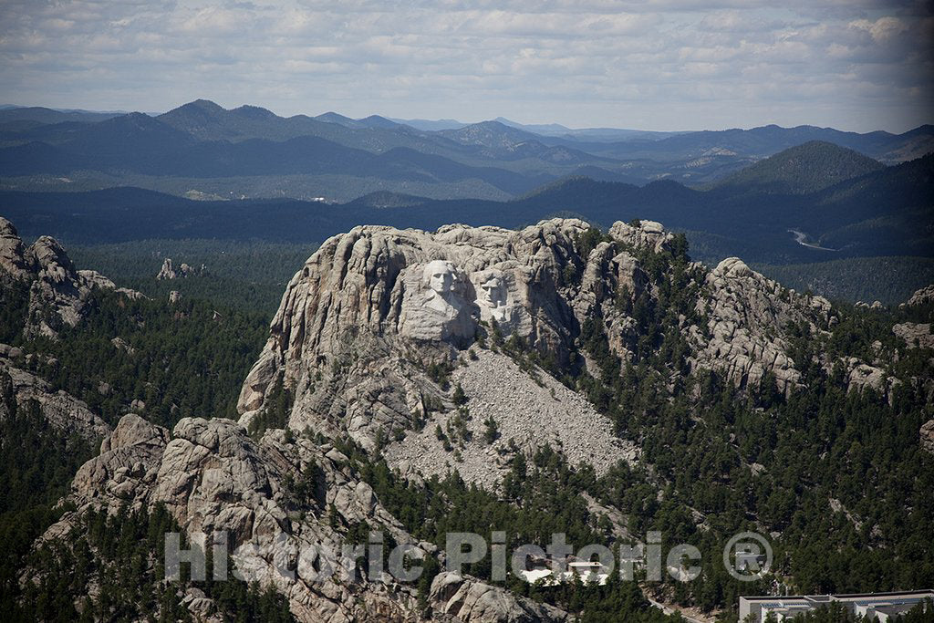 Mount Rushmore, SD Photo - Aerial view of Mount Rushmore, South Dakota