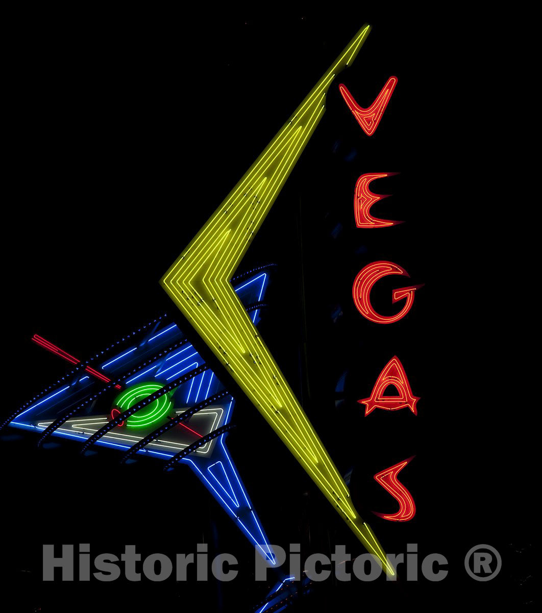 Las Vegas, NV Photo - Historic Vegas neon Sign, Freemont Street-