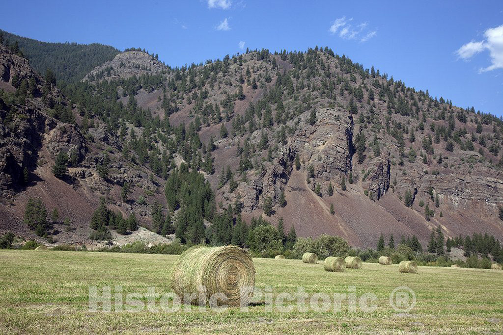 Montana Photo - Farm scene in rural Montana