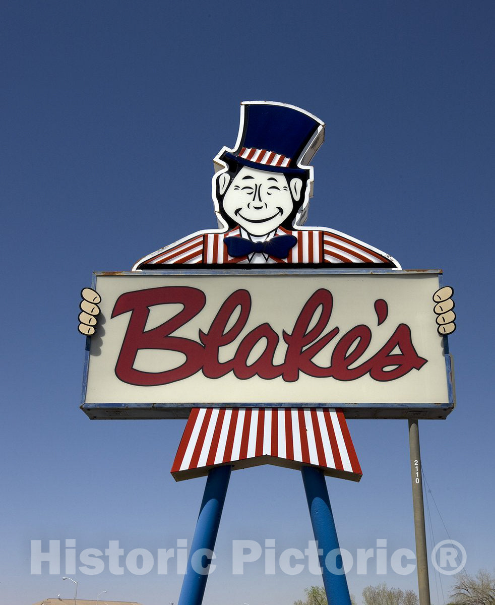 New Mexico -Photo - Blake's Lotaburger Sign, New Mexico