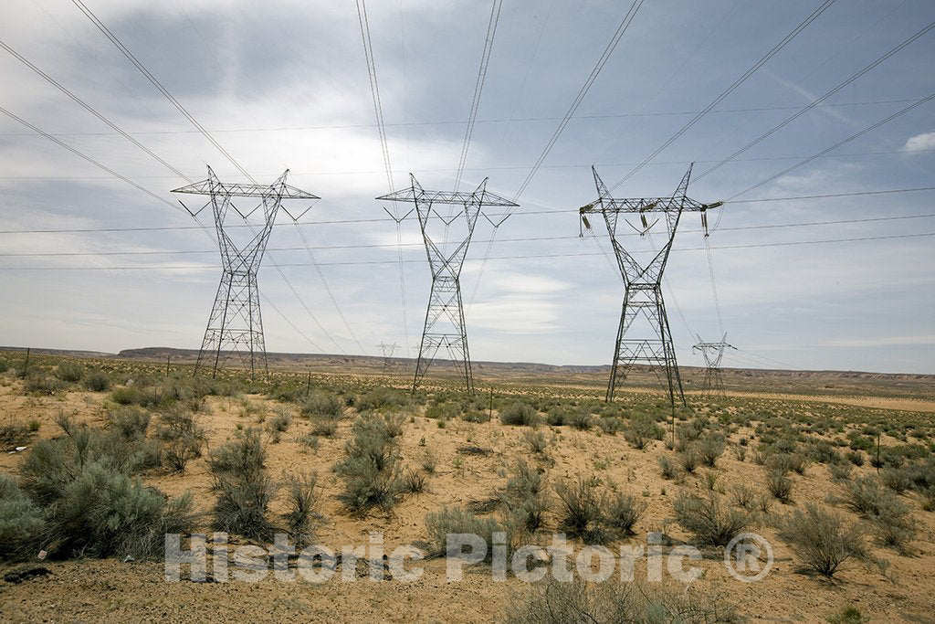 Page, AZ Photo - Power Lines in Page, Arizona