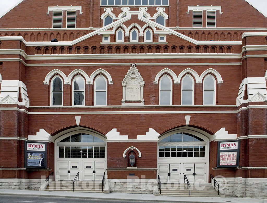 Nashville, TN Photo - Detail, Ryman Auditorium, Nashville, TN