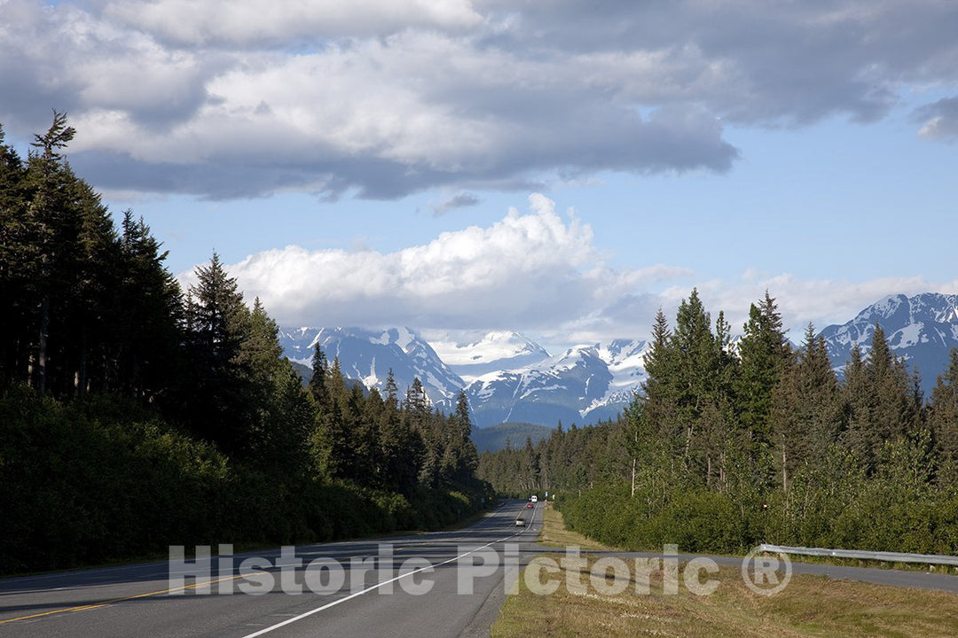 Chugach Mountains, AK Photo - Scenic Seward Highway in The Chugach National Forest-