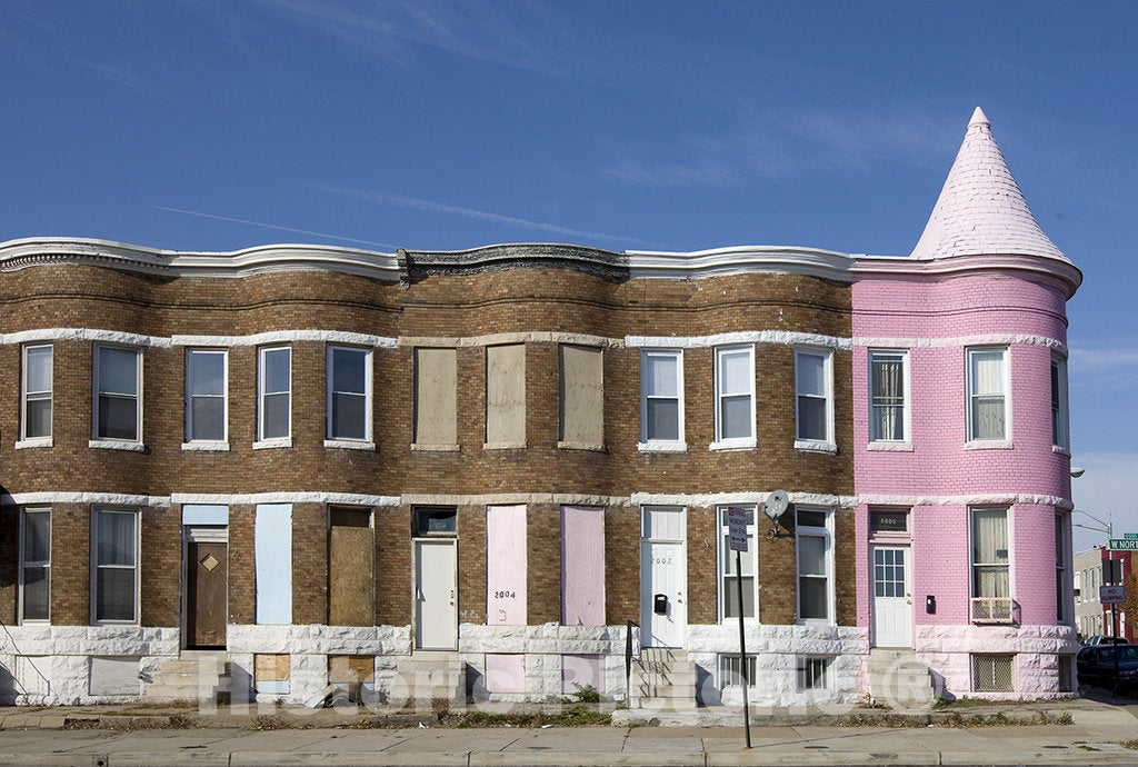 Baltimore, MD Photo - Row Houses, Baltimore, Maryland