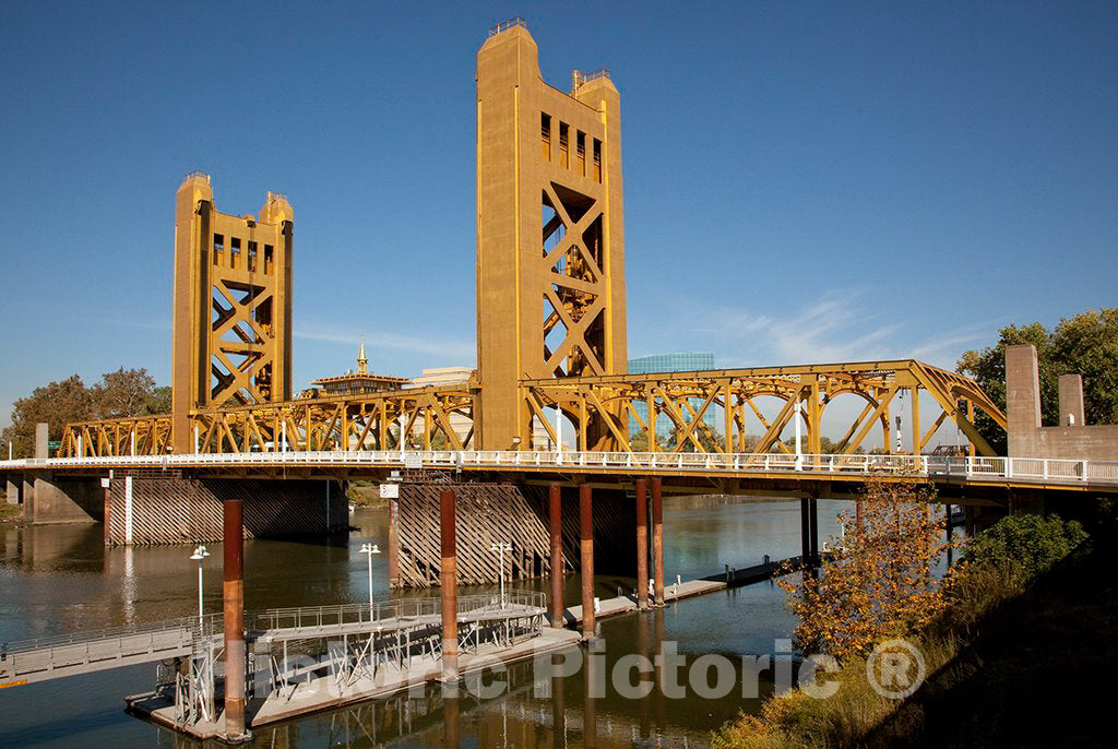 Photo - Historic Tower Bridge, Sacramento, California- Fine Art Photo Reporduction