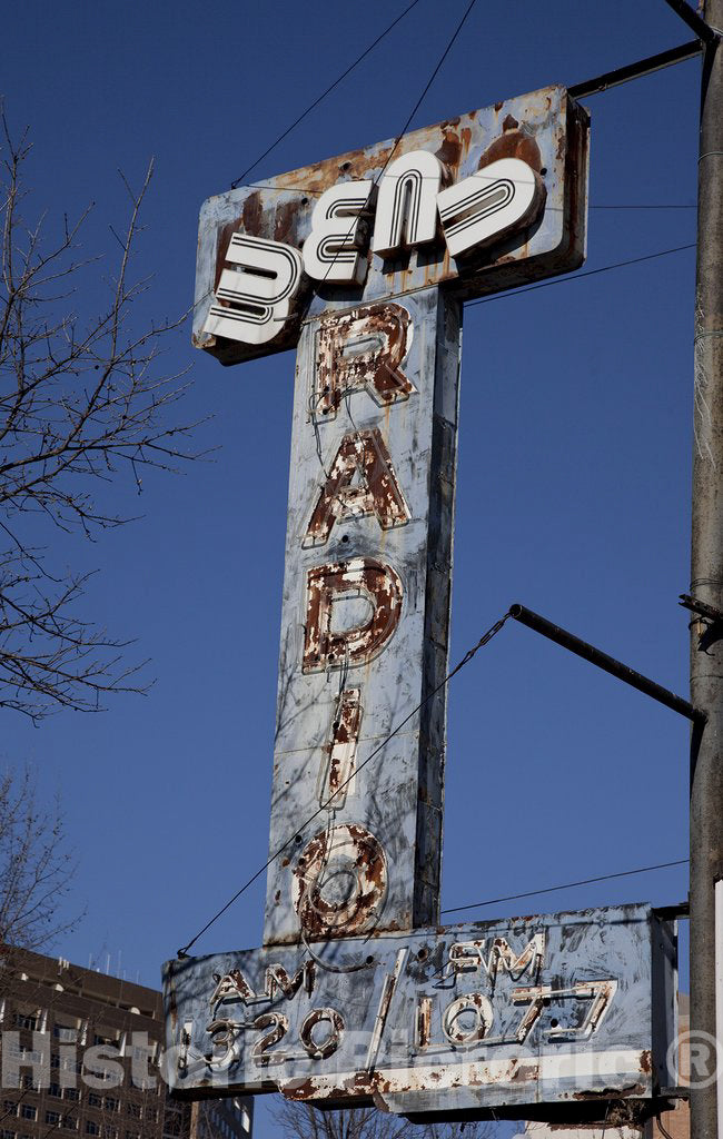 Birmingham, AL Photo - Historic Sign of WENN Radio Station, Birmingham, Alabama