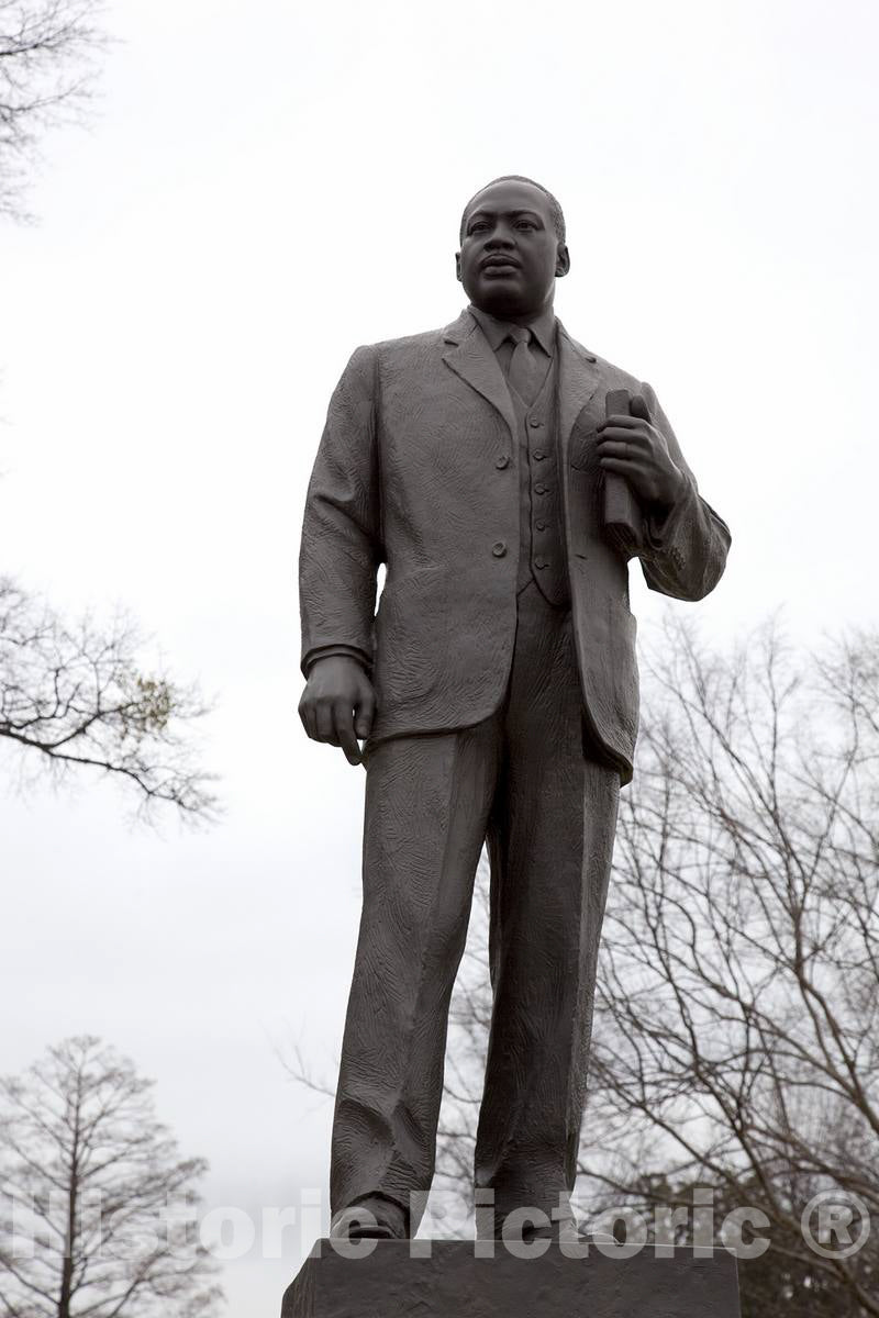 Photo - Statue of Dr. Martin Luther King, Jr, in the Kelly Ingram Park, Birmingham, Alabama- Fine Art Photo Reporduction