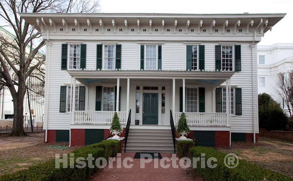 Photo - White House of The Confederacy, Montgomery, Alabama- Fine Art Photo Reporduction