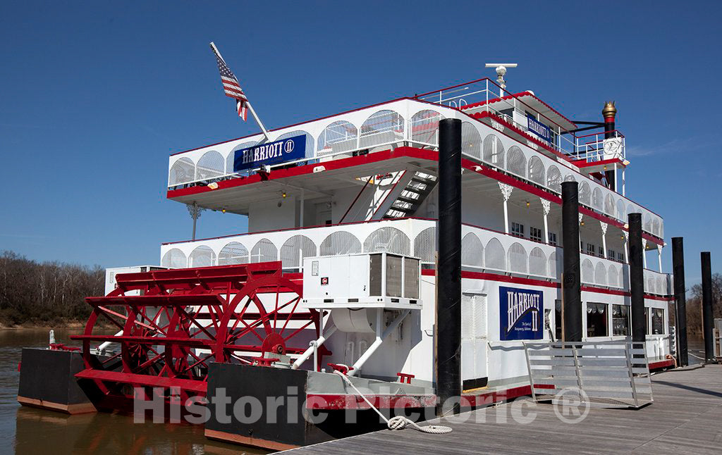 Photo - Harriott II Riverboat in Montgomery, Alabama- Fine Art Photo Reporduction