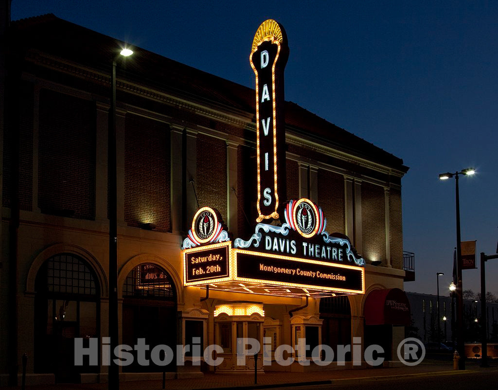 Photo - Davis Theatre, Montgomery, Alabama- Fine Art Photo Reporduction