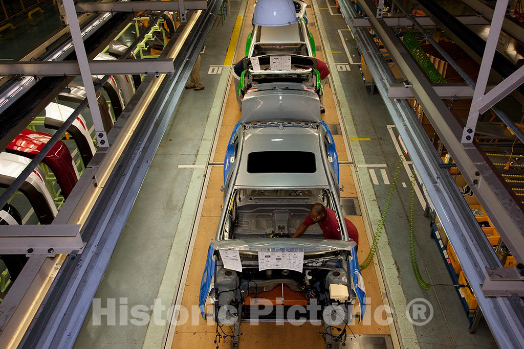 Photo - Hyundai's first assembly and manufacturing plant in the United States is right outside of Montgomery, Alabama- Fine Art Photo Reporduction