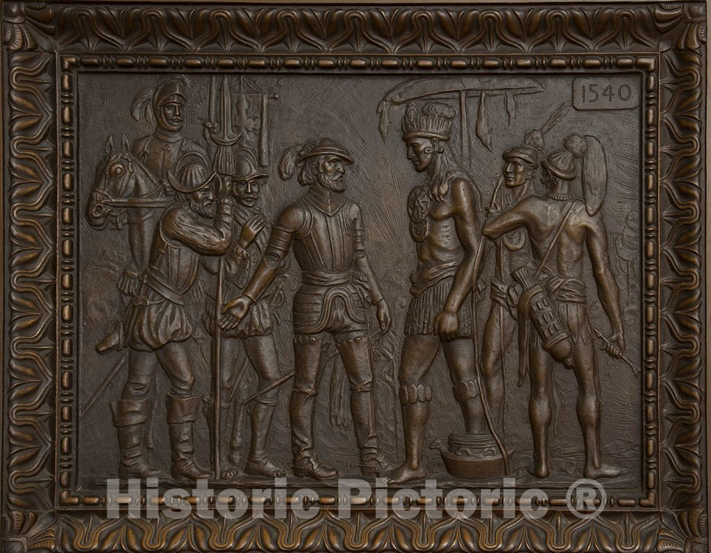 Photo - Scenes from Alabama on Bronze Doors by Nathan Glick, Alabama Department of Archives and History, Montgomery, Alabama- Fine Art Photo Reporduction