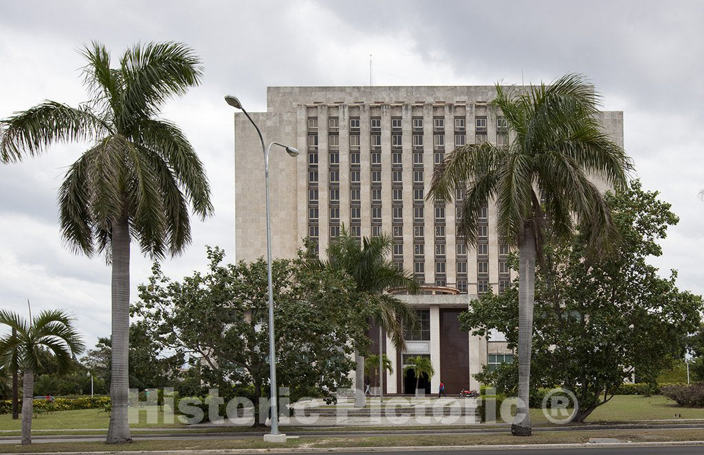 Havana, Cuba Photo - Library on Revolution Square, Havana, Cuba