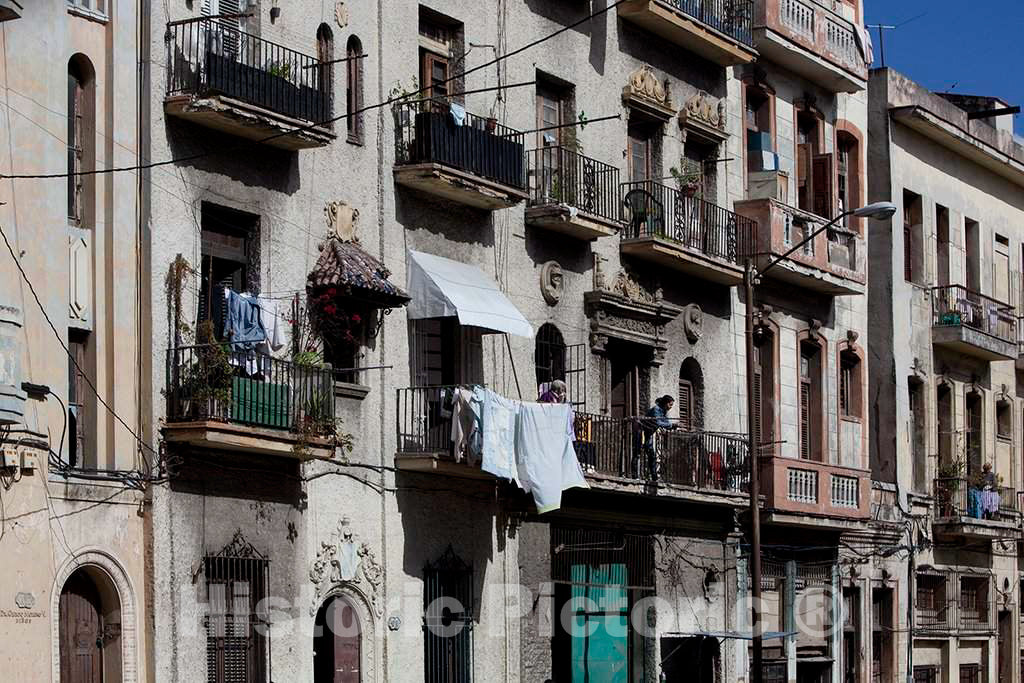 Photo- Clothes Hang Out to Dry in Havana, Cuba 1 Fine Art Photo Reproduction