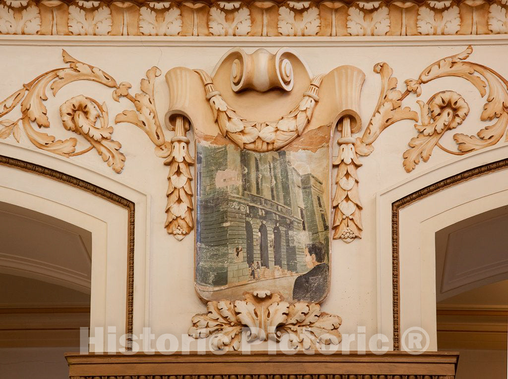 Photo- Architectural Details in The Camara de Representantes Building in Havana, Cuba 1 Fine Art Photo Reproduction