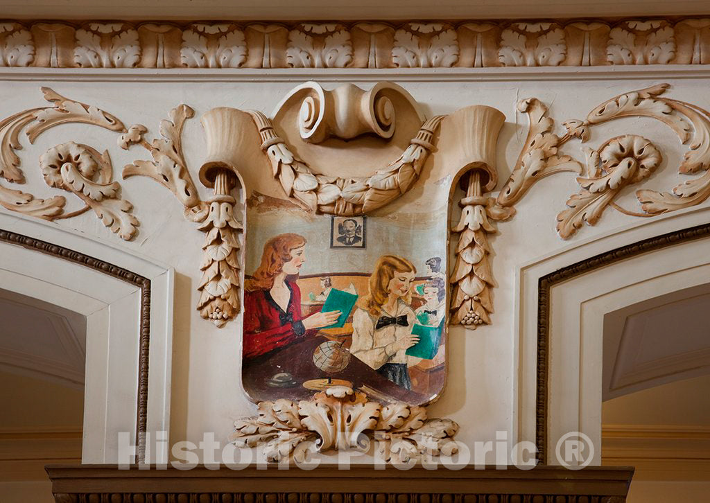 Photo- Architectural Details in The Camara de Representantes Building in Havana, Cuba 2 Fine Art Photo Reproduction