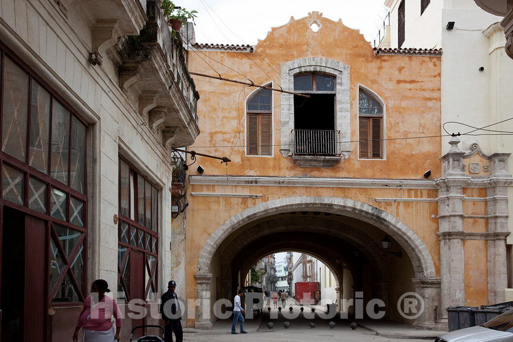 Photo - Beautiful Archway in Old Havana, Cuba- Fine Art Photo Reporduction