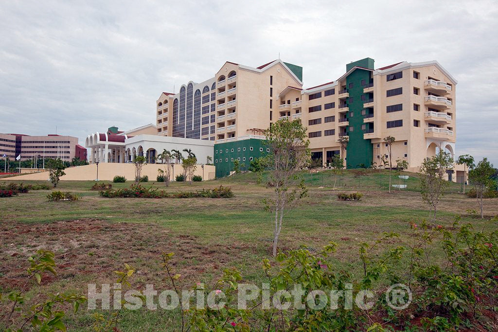 Photo - Modern Hotel in The Miramar Section of Havana, Cuba- Fine Art Photo Reporduction