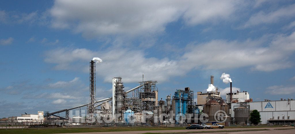 Photo - The Alabama River Pulp Company and The Claiborne Mill Complex, Claiborne, Alabama- Fine Art Photo Reporduction