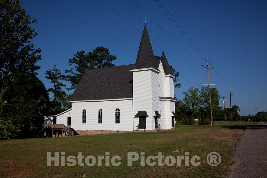 Photo - Historic Buildings in Perdue Hill, Alabama- Fine Art Photo Reporduction