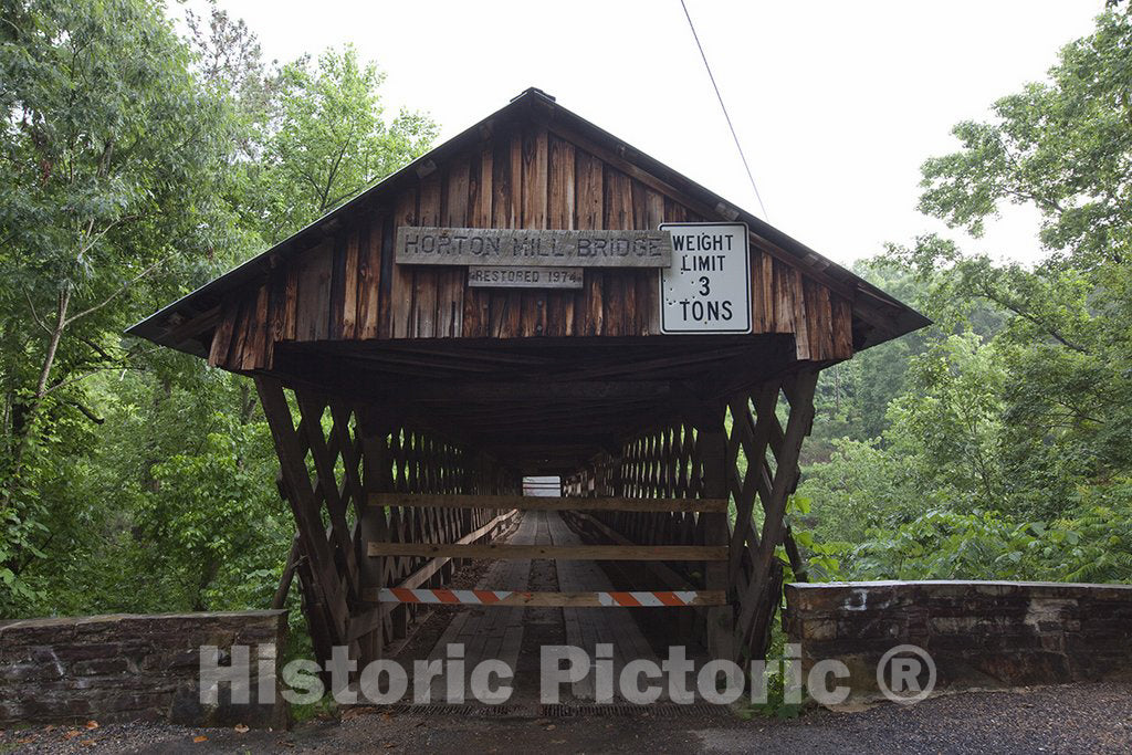 Blount County, AL Photo - Horton Mill Covered Bridge, Blount County, Alabama