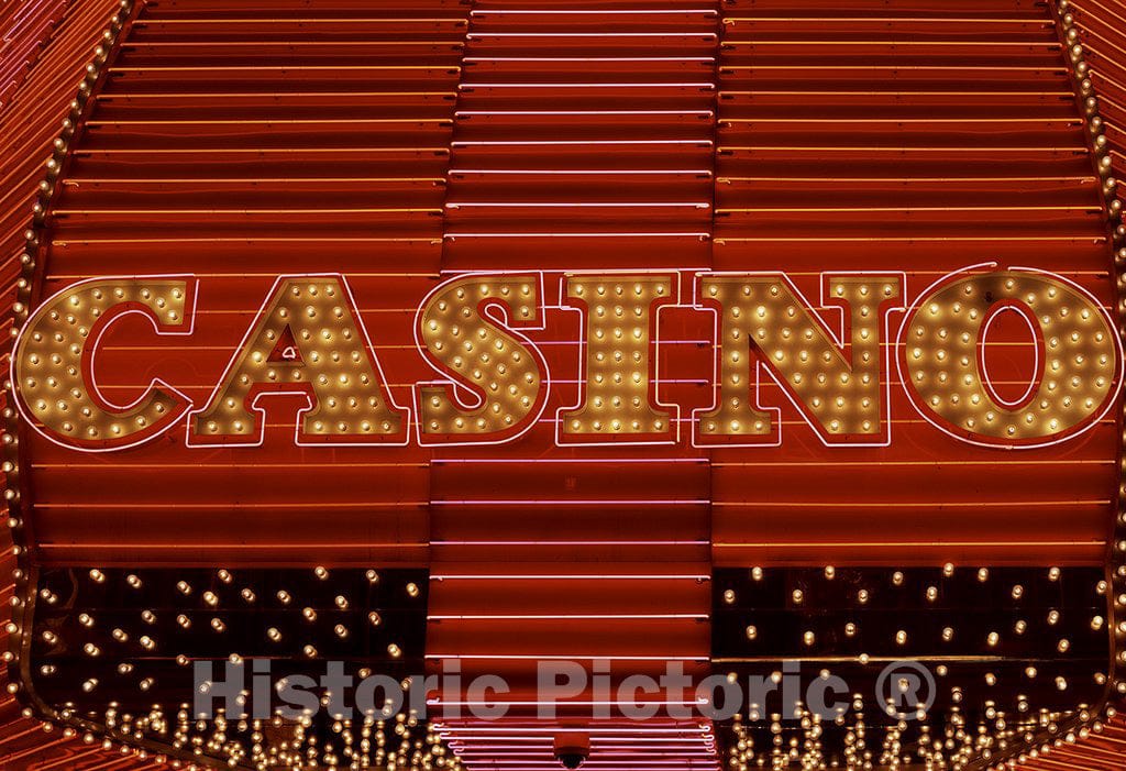 Las Vegas, NV Photo - Casino sign, Las Vegas, Nevada