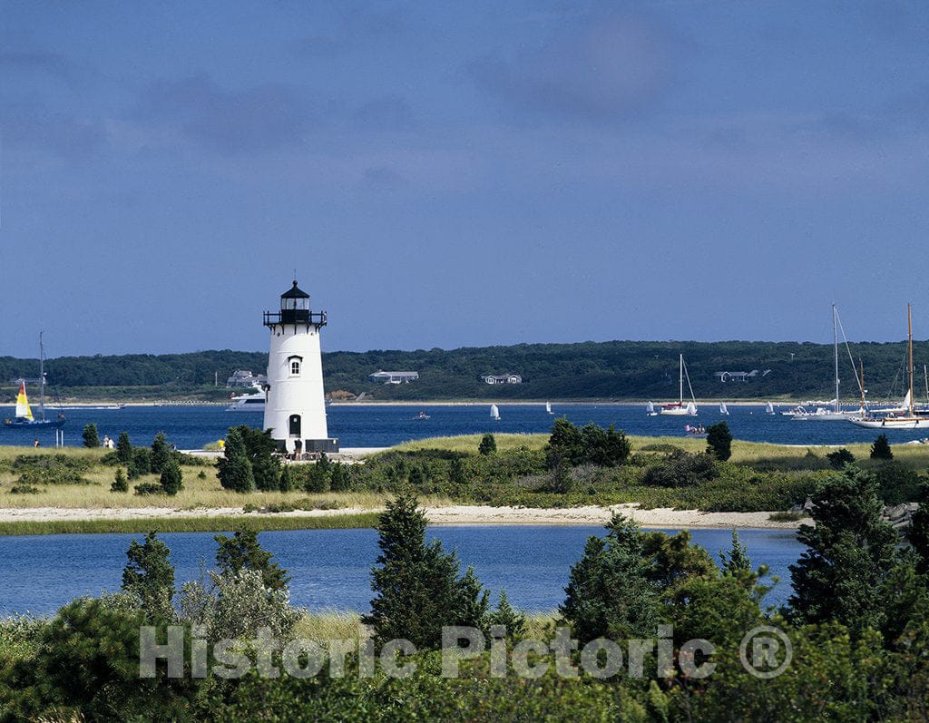 Martha's Vineyard, MA Photo - Edgartown Light Station, Martha's Vineyard, Massachusetts