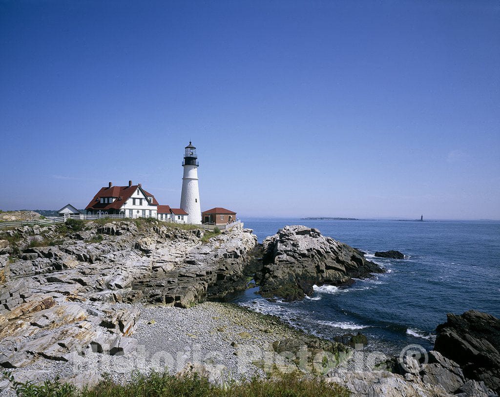 Cape Elizabeth, ME Photo - Portland Head Lighthouse, Cape Elizabeth, Maine